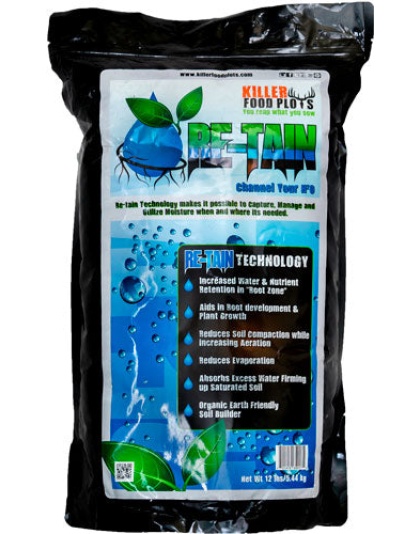 Killer Food Plots Re-tain - Moisture Pellets 1-8acre-3lbs<