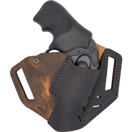 Versacarry Revolver Holstr Owb - Rh S&w J Frames 2" Brown-black