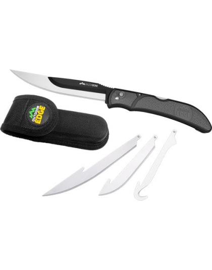 Outdoor Edge Razor Bone 6-bld - Combo Set Gray Blister Pack