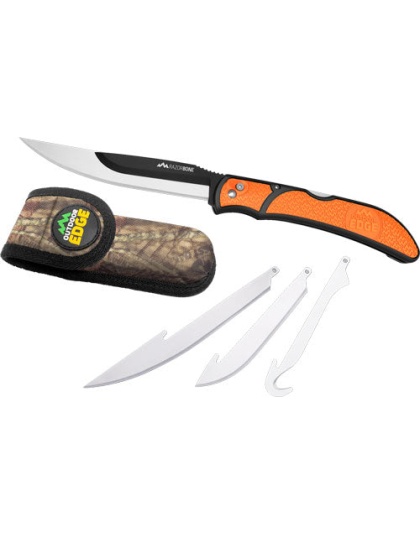Outdoor Edge Razor Bone 6-bld - Combo Set Orange Blister Pack