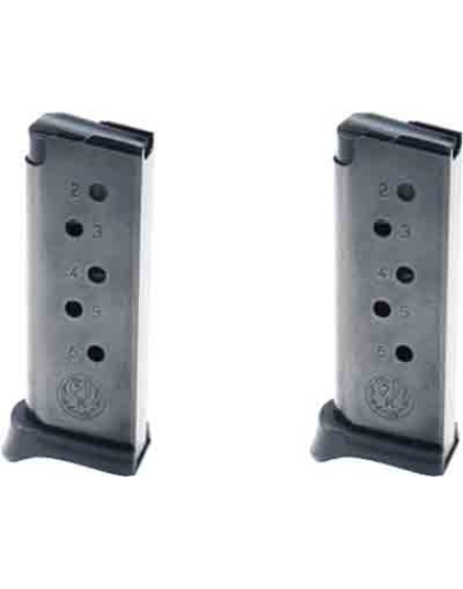 Ruger Magazine Lcp .380acp - 6-rounds W-finger Ext. 2-pack