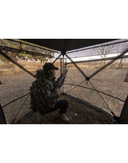 Rhino Ground Blind R180 2-way - See Thru Mesh 75"x75"x66" Rte