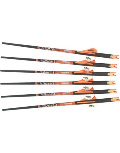 Ravin Xbow Arrow Carbon W-2" - Offset Vanes 400gr .003" 6pk