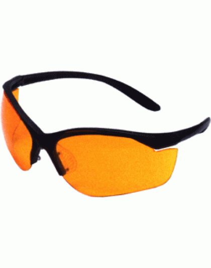 Howard Leight Vapor Ii Glasses - Black Frame-orange Lens