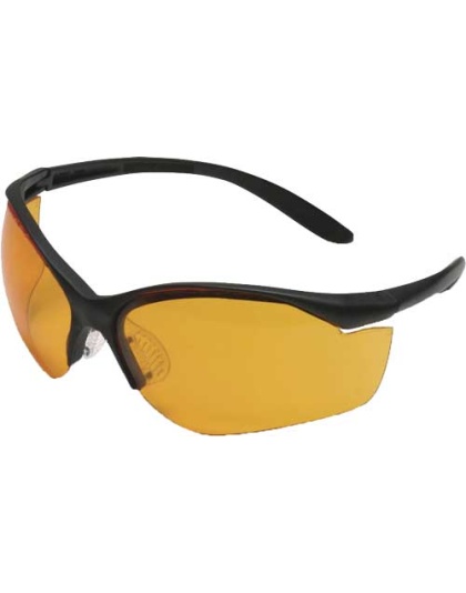 Howard Leight Vapor Ii Glasses - Black Frame-orange Lens