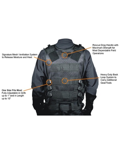 Utg Tactical Vest V547 Black - Law Enforcement