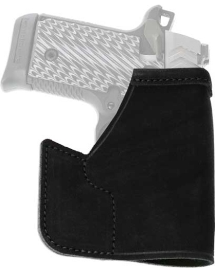 Galco Pocket Protector Holster - Rh Leather Glock 43 Black