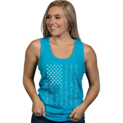 Nine Line Apparel Pledge - Women's Tank Turquoise X-large