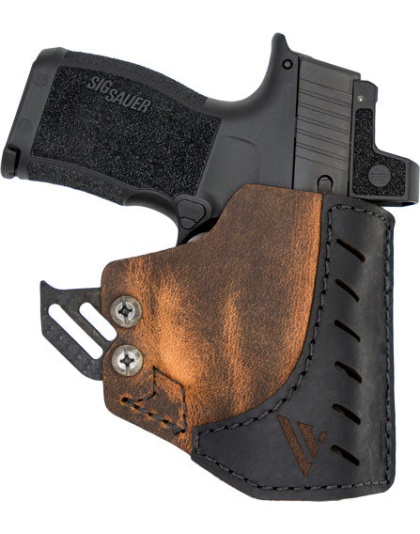 Versacarry Pckt Hlstr W-kydex - Hook Lthr Rh Subcomp W-lsr Brn