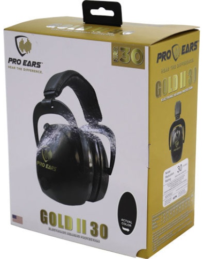 Pro Ears Gold Ii 30 Ear Muff - Electronic W-padded Base Blk