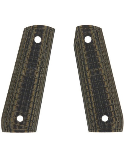 Pachmayr Dominator G10 Grips - Ruger 22-45 Grn-blk Grappler<