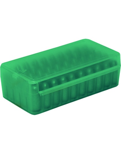Mtm Ammo Box .45acp-.40sw-10mm - 50-rounds Side Slide Cl Green