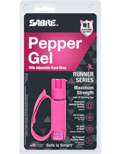 Sabre Red Pepper Gel Spray The - Runner Hand Strap 22gr Pink