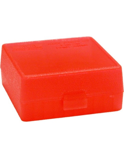 Mtm 100 Round .17hmr-.22mag - Ammo Box See Through Clear Red