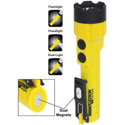 Nightstick X-series Dual-light - W-magnet Yellow 3aa Batteries