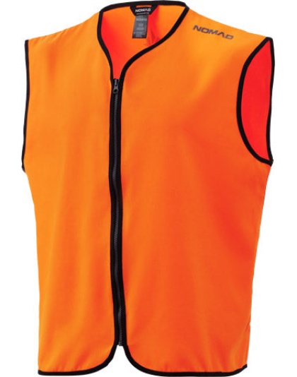 Nomad Blaze Orange Vest W- - Nomad Logo On Back Xx-large