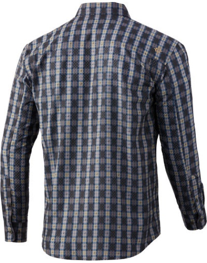 Nomad Stretch Lite Plaid Ls - Button Down Mud Large