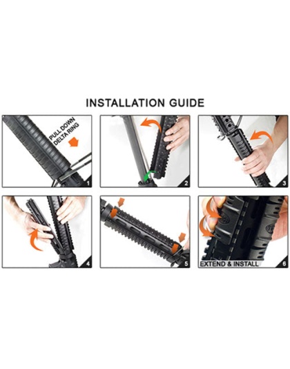 Utg Rail Picatinny Ar-15 9" - 2-pc Drop-in Mid-length