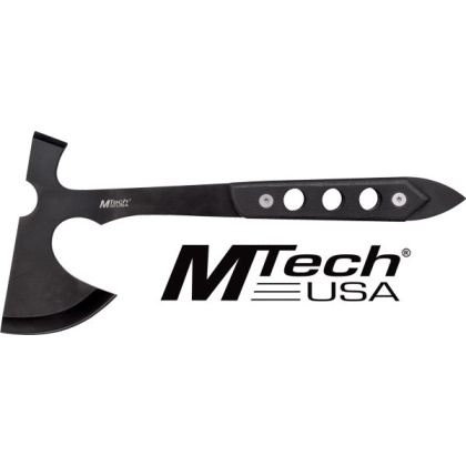 Mc Mtech 10" Tomahawk W-sheath - 5" Black Blade G10 Handle