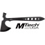 Mc Mtech 10" Tomahawk W-sheath - 5" Black Blade G10 Handle