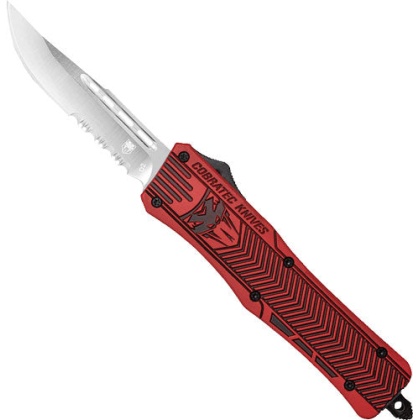 Cobratec Medium Ctk1 Otf Red - Certakote 3" D2 Black Dp Srrtd
