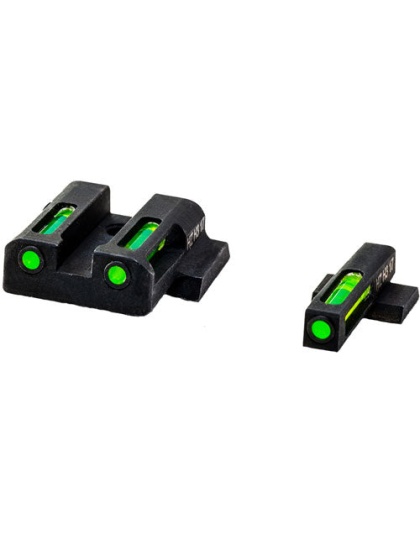 Hiviz Litewave H3 Tritium Lite - Pipe Set S&w M&p Full Sz-cmpct