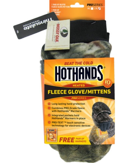 Hothands Heated Glove-mitten - Mobu W-free Pair Of Wrmrs L-xl