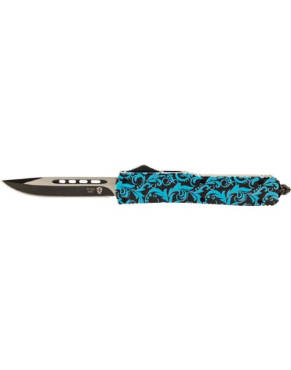 Templar Knife Slim Otf Maiden - Teal-blk Gloss 3.5" Blk Droppt