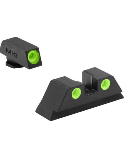 Meprolight Night Sight Fixed - Set Green-orange Glock 10mm-45