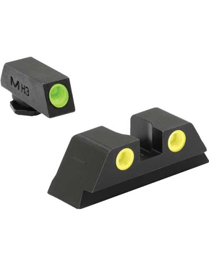 Meprolight Night Sight Fixed - Set Green-yellow Most Glocks