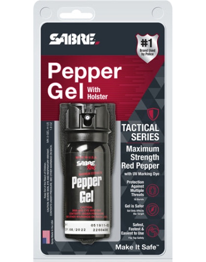Sabre Red Pepper Gel Flip Top - Unit W-holster 50.4gr