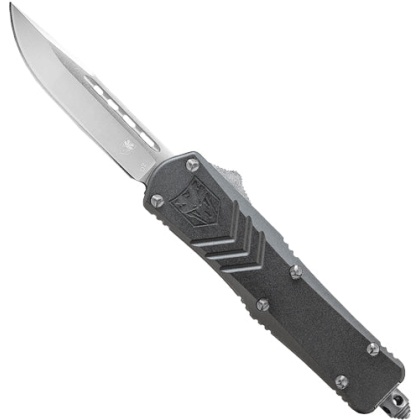 Cobratec Medium Fsx Otf Grey - 3" D2 Steel Drop Point