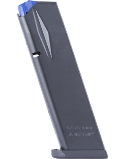 Mec-gar Magazine Cz 75b - 9mm 17rd Flush Fit Afc-black
