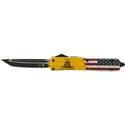 Templar Knife Slim Otf Don't - Tread On Me 3.5" Black Tanto