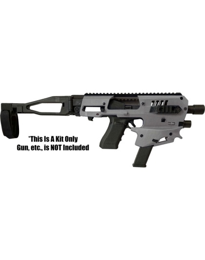 Caa Mck Micro Conversion Kit - Gen 2 Glock 9-40 W-brace Tgrey