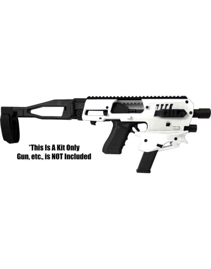 Caa Mck Micro Conversion Kit - Gen 2 Glock 9-40 W-brace White