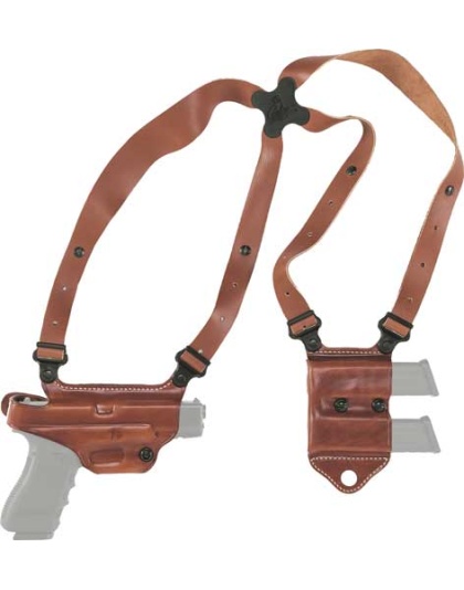 Galco Miami Ii Shoulder System - Rh Leather M&p Shld 9-40 Tan
