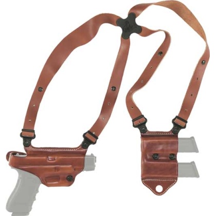 Galco Miami Ii Shoulder System - Rh Leather S-a Xd 9-40 4" Tan