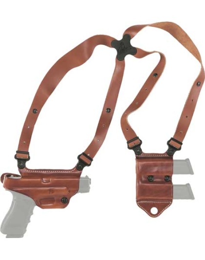 Galco Miami Ii Shoulder System - Rh Leather Sig P320f 9-40 Tan