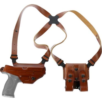 Galco Miami Shoulder System - Rh Leather 1911 3-5" Tan