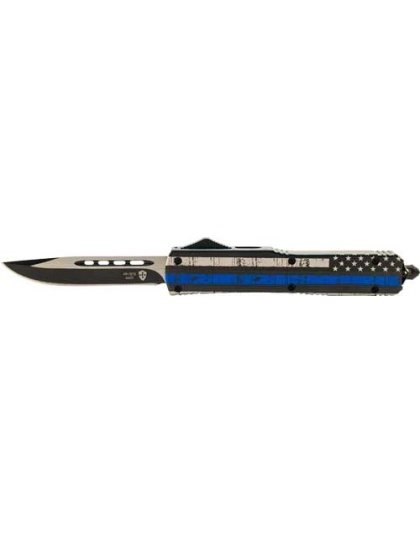 Templar Knife Slim Otf Back - The Blue 3.5" Blk Drop Point