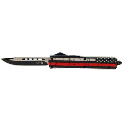 Templar Knife Slim Otf Back - The Red 3.5" Blk Drop Point