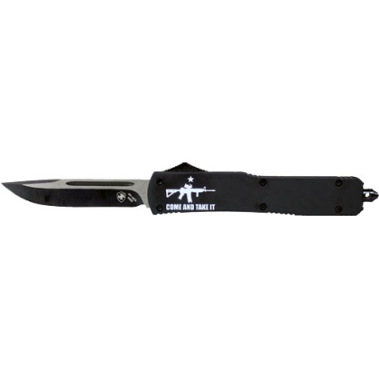 Templar Knife Slim Otf Come - And Take It Ar 3.5" Black Dp