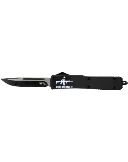 Templar Knife Slim Otf Come - And Take It Ar 3.5" Black Dp