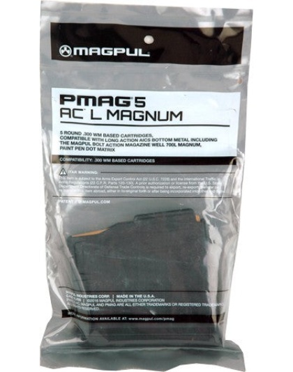 Magpul Magazine Pmag 5 Acl Mag - 5rd Aics Long Action Magnum