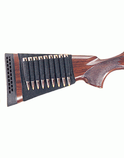 Michaels Rifle Buttstock - Cartridge Carrier 9-loop Black