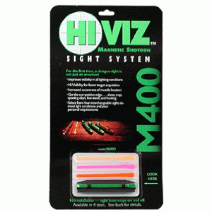Hiviz M400 Shotgun Front Sight - Magnetic For .328-.437" Ribs