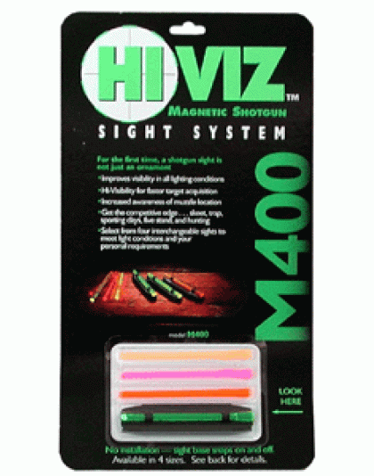 Hiviz M400 Shotgun Front Sight - Magnetic For .328-.437" Ribs