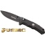 Mc Usmc 3.75" Drop Point - Folder Black-black