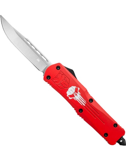 Cobratec Large Fs3 Otf Red - Punisher 3.5" D2 Steel Drp Pnt